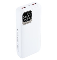 Perfeo Powerbank Atomic Age 20000 mAh/LED дисплей/PD + QC 3.0/Type-C/2 USB/Выход: 5A, max 22.5WWhite (PF_E1475)