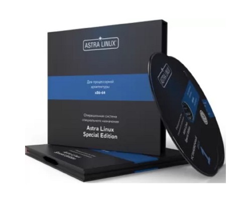 [Неисключительное право на использование ПО] Astra Linux Special Edition» для 64-х разрядной платформы на базе процессорной архитектуры х86-64, «Усиленный» («Воронеж»), РУСБ.10015-01 (ФСТЭК), диск, подписка на 1 год