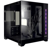 Ginzzu V320 RGB подсветка, закаленное стекло 1*USB 3.0,1*USB 2.0, AU mATX