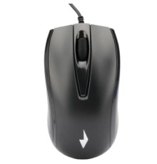 Gembird MOP-110 Black {Мышь, USB, черный, 3 кнопки,  1000 DPI, кабель 1.8м}