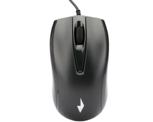 [Мышь] Gembird MOP-110 Black {Мышь, USB, черный, 3 кнопки,  1000 DPI, кабель 1.8м}