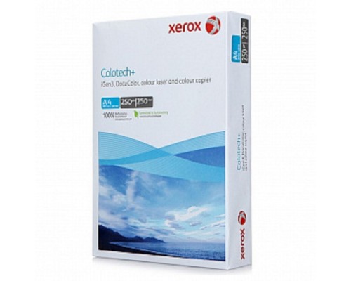 [Бумага широкоформатная Xerox, Canon] Бумага XEROX Colotech Plus Blue, 250г, A4, 250 листов (кратно 4 шт)