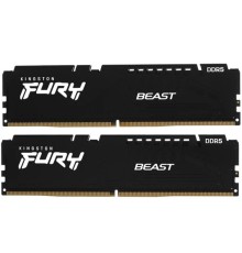 Память DDR5 2x32GB 5200MHz Kingston KF552C36BBEK2-64 Fury Beast Black Expo RTL Gaming PC5-41600 CL36 DIMM 288-pin 1.25В kit single rank с радиатором Ret