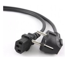 Кабель питания Cablexpert Schuko-C13, 3х0.5мм2, 6А, с заземлением, 1.8м, черный, [PC-186-1-2]
