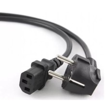 Кабель питания Cablexpert Schuko-C13, 3х0.5мм2, 6А, с заземлением, 1.8м, черный, [PC-186-1-2]