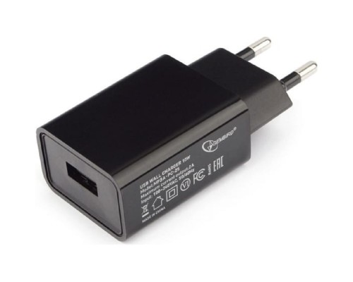 [Аксессуар] Cablexpert Зарядное устройство 10.5Вт, 2.1А, 1xUSB, черный, пакет (MP3A-PC-25)