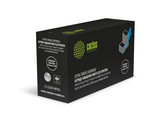 [расходные материалы] Картридж лазерный Cactus CS-CE285X-MPSXL CE285A/CB435A/Canon 725 черный (8000стр.) для HP Pro P1100/P1102/P1102W/P1102WHP/M1132/M1210/M1130/M1212NF/M1217NFW; Canon LBP6000/MF3010