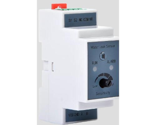 [Аксессуар] REM Модуль обнаружения протечки R-WL-1S, реле NO/NC + Modbus, установка на DIN-рейку, питание 10-30 VDC R-WL-1S