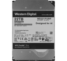 22TB WD Purple Pro (WD221PURP) {Serial ATA III, 7200- rpm, 512Mb, 3.5