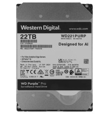 22TB WD Purple Pro (WD221PURP) {Serial ATA III, 7200- rpm, 512Mb, 3.5