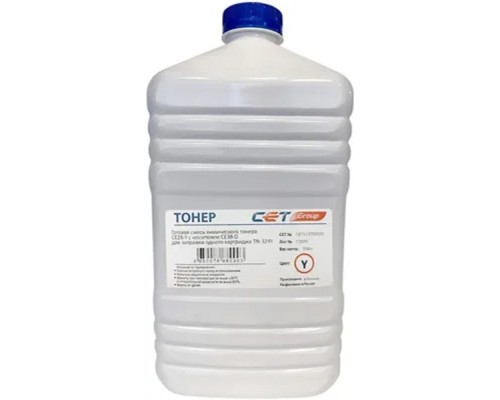 [Запасные части для принтеров и копиров] Тонер CET CE28-Y,  для KONICA MINOLTA Bizhub C258/308/368/227i/257i,  желтый, 500грамм, бутылка