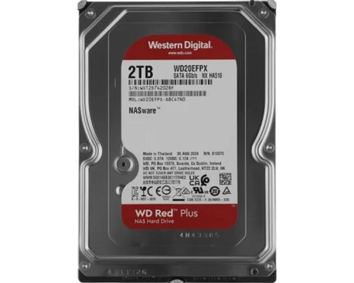 [Жесткий диск] 2TB WD Red Plus (WD20EFPX) {Serial ATA III, 5400- rpm, 64Mb, 3.5