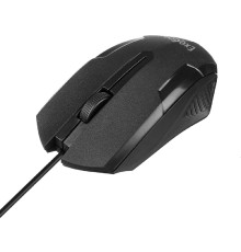 Мышь ExeGate SH-9025L (USB, оптическая, 1000dpi, 3D, 3 кнопки и колесо прокрутки, длина кабеля 2м, черная, RTL) (279942)