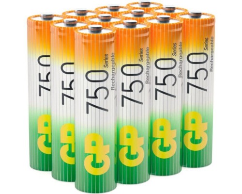 [Аккумулятор] GP ReEnergy 75AAAHC AA, емкость 750 мАч (75AAAHCRGY-2CRCB2) (12шт. в уп-ке)