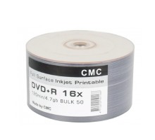 CMC DVD+R 4,7 GB 16x Bulk/50 Full Ink Print   (RECASSIST) (141182)