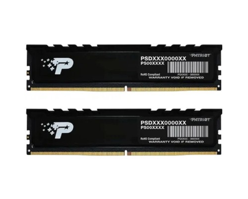 [Модуль памяти] Память DDR5 2x16GB 4800MHz Patriot PSP532G4800KH1 Signature Premium RTL PC5-38400 CL40 DIMM 288-pin 1.1В kit single rank с радиатором Ret