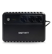 SMARTWATT UPS SAFE 800 {линейно-интерактивный, 800/480 ВА/Вт, напольный, LED индикация, Shuko CEE7/4 - 3 шт}