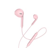 HOCO M55/ Наушники + микрофон/ Кнопка ответа/ 1.2м/ 3.5 mm jack/Pink