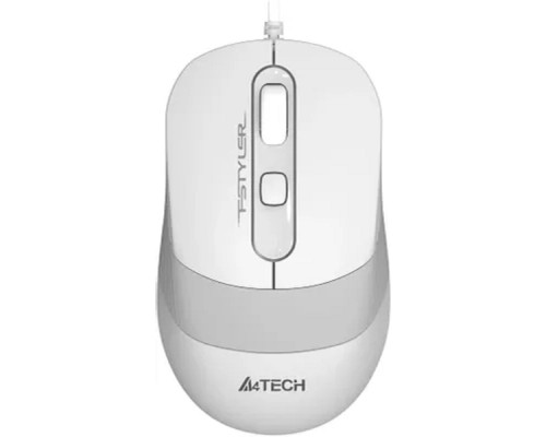 [Мышь] Мышь компьютерная A4Tech Fstyler FM10S белый/серый 1600dpi/USB/4but