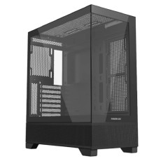 Powercase Корпус Powercase Luminous, Tempered Glass, чёрный, ATX  CLB-L0