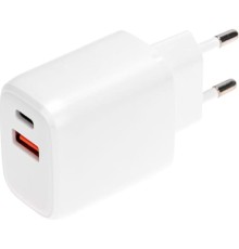 Rexant (18-2225) Сетевое зарядное устройство USB QC (20W) + Type C PD (20W), белое