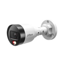 DAHUA DH-IPC-HFW1239S1P-LED-0280B-S6 Уличная цилиндрическая IP-видеокамера FullColor 2Мп, 1/2.8” CMOS, объектив 2.8мм, обнаружение людей, LED 30м, IP67, металл/пластик