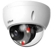 DAHUA DH-IPC-HDBW2449EP-S-IL-0360B Уличная купольная IP-видеокамера SmartDualLight 4Мп, 1/2.9” CMOS, объектив 3.6мм, видеоаналитика, микрофон, ИК 30м, LED 30м, IP67, металл