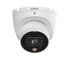 DAHUA DH-IPC-HDW1839TP-A-IL-0280B-S6 Уличная турельная IP-видеокамера SmartDualLight 8Мп, 1/2.7” CMOS, объектив 2.8мм, обнаружение людей, микрофон, ИК 30м, LED 30м, IP67, металл/пластик