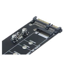 Cablexpert Адаптер для SSD M.2 SATA в разъем SATA, коробка (EE18-M2S3PCB-02)