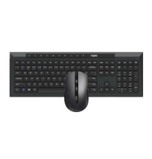 Клавиатура + Мышь, Rapoo, 8210M, Беспроводная 2.4G, Bluetooth 5.0, USB, Мембранная, 1600 dp