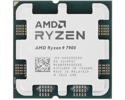 [Процессор] CPU AMD Ryzen 9 7900 OEM (100-000000590) {3,7Гц 5,4ГГц Turbo AM5 65W}