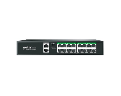 [Сетевое оборудование] Коммутатор 16PORT 10/100M 16POE+2XGE+SFP P116GC NETIS