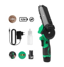 Zitrek GreenSaw 12 Пила цепная аккумуляторная [082-1859] { 12В, 1,5Ач Li-ion аккум. 2шт, ЗУ }