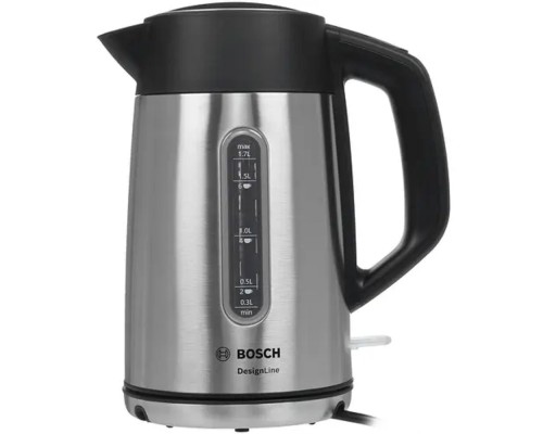 [Чайник] Электрочайник Bosch TWK4P440 нержавеющая сталь/черный