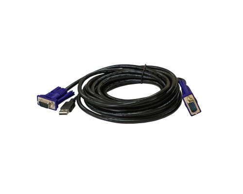 [Переключатель] ORIGO OKVMCU3/A1A KVM-кабель с разъемами VGA и USB, 3 м