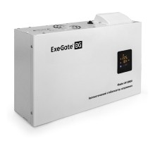 Exegate EX291765RUS Стабилизатор напряжения настенный ExeGate Master AV-20000 (20000ВА, вход 140-260В, цветной дисплей, выход 220В±8%, КПД 98%, 5 уровней защиты, задержка, усиленный метал.корпус, 1*Sc