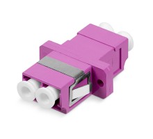 Cabeus DLC-DLC-MM-OM4 Проходной соединитель LC-LC duplex, MM-OM4(для многомодового кабеля), корпус пластмассовый (SC Adapter Simplex dimension)