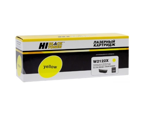 [Расходные материалы] Hi-Black Картридж Hi-Black (HB-W2122X) для HP CLJ Enterprise M554dn/555DN/555x/578f/578DN, Y, 10K, б/ч
