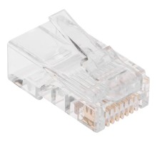 Rexant (05-1020) Разъем сквозной RJ-45(8P8C) под витую пару, UTP, CAT 5e ( Упаковка 100 шт )