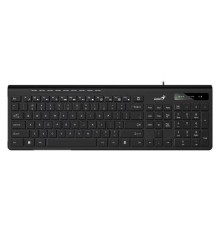 Клавиатура Genius SlimStar 230II, {Черный, проводная, USB, 104 клавиши} [31310048402]