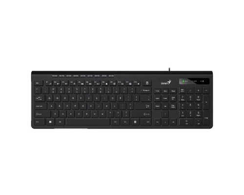 [Клавиатура] Клавиатура Genius SlimStar 230II, {Черный, проводная, USB, 104 клавиши} [31310048402]