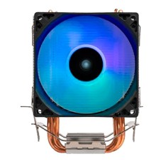 Кулер Eurocase 3P90 {ARGB LGA115X/1366/1200/2011/2066/1700/AM3/AM4 92mm fan, 1800rpm, 90Вт, 28CFM, 26.5dBA, 3-pin} with retail box