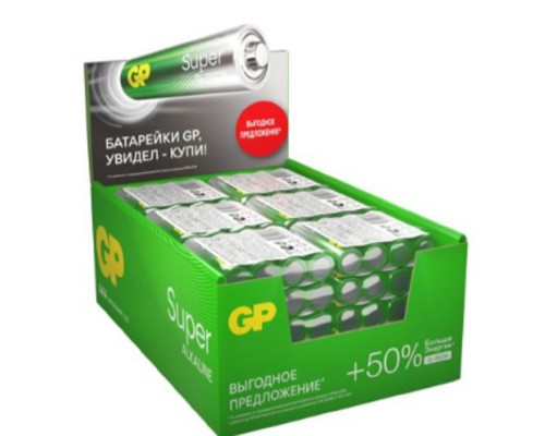 [Батарейка] GP 24AA21RA-2CRS4 96/384 Super Alkaline G-Tech (4 шт. в уп-ке)