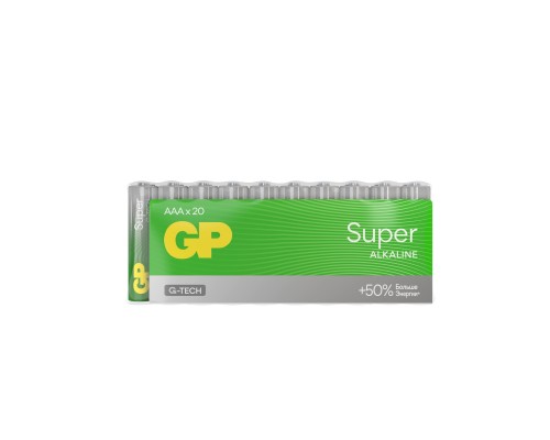 [Батарейка] GP 24AA21-2CRSWC20 320/960 Super Alkaline G-Tech (20 шт. в уп-ке) 