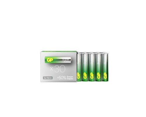 [Батарейка] GP 24AA21-2CRSWC30 180/720 Super Alkaline G-Tech (30 шт. в уп-ке) 