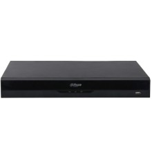 DAHUA DHI-NVR5216-16P-EI 16-канальный IP-видеорегистратор c PoE, 4K, H.265+, видеоаналитика, входящий поток 384Мбит/с, 2 SATA III до 20Тбайт