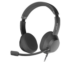 Наушники с микрофоном A4Tech Fstyler FH150U черный 2м накладные USB оголовье (FH150U BLACK)