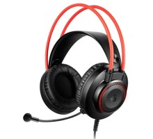 Наушники с микрофоном A4Tech Bloody G200S черный/красный 2м мониторные USB оголовье (G200S USB/ BLACK +RED)