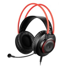 Наушники с микрофоном A4Tech Bloody G200S черный/красный 2м мониторные USB оголовье (G200S USB/ BLACK +RED)