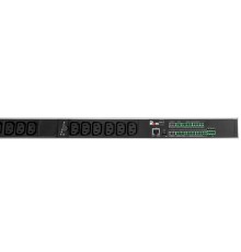 REM Верт блок розеток Rem-2MC, Linux, мониторинг, измерение, управление,  3 фазы 16A, авт, 36C13, 1820 мм, вх IEC 309, шнур 3м